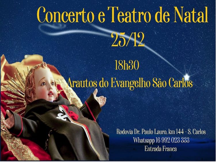 Domingo de Natal tem apresentação teatral e musical no Arautos do Evangelho