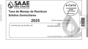 Saae inicia entrega dos carnês da taxa de manejo de resíduos sólidos domiciliares