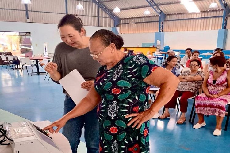 Centro de Convivência da Melhor Idade de Ibaté recebe visita da Coordenadora Eleitoral