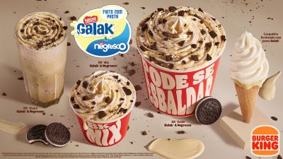 Burger King® apresenta linha de sobremesas em parceria inédita com pasta Galak® & Negresco® da Nestlé®